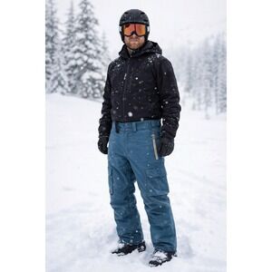 Moment‎ Classic Premium Snowboarding Pants Men's XXL Blue Vented Lined NWT